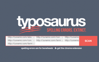 Zunamic Website Spell Checker Typosaurus